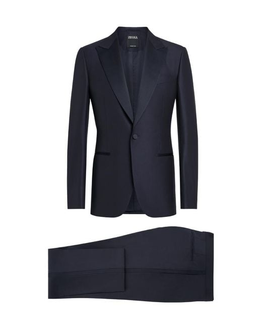 Zegna Blue Trofeo 600 Tailored Evening Suit for men