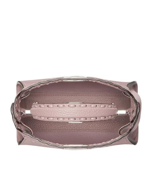 Fendi Pink Peekaboo Mini Top Handle Bag