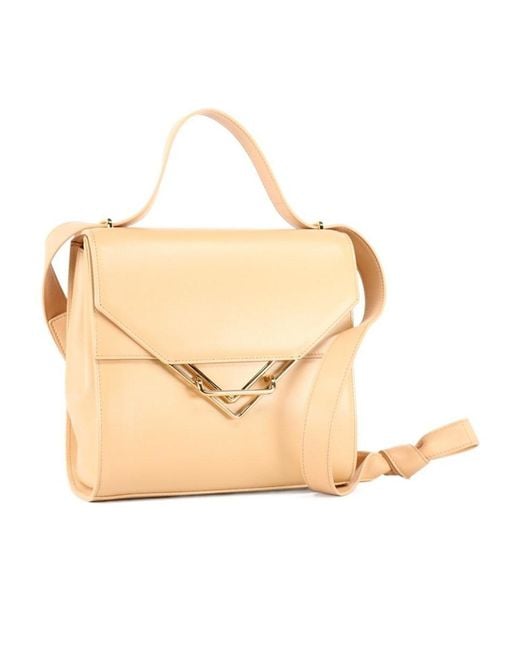 Bottega Veneta Natural The Clip Shoulder Bag