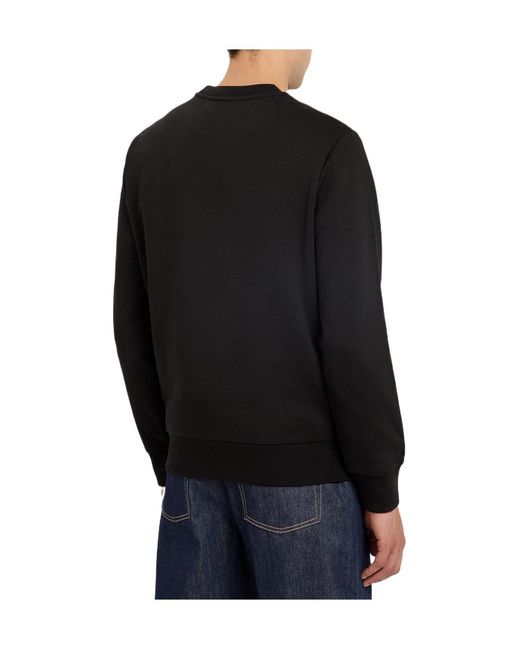 Moncler Black Crew-Neck Long-Sleeve Sweatshirt for men