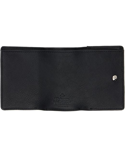 Vivienne Westwood Black Tri-Fold Wallet for men