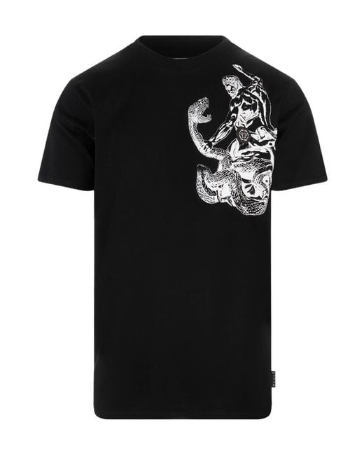 Philipp Plein Black 'Tattoo' Round-Neck T-Shirt for men