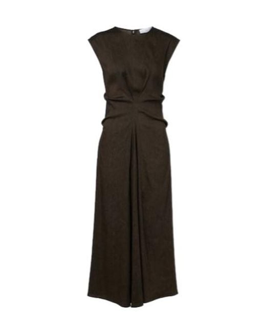 Proenza Schouler Black Label Miranda Linen-Blend Midi Dress