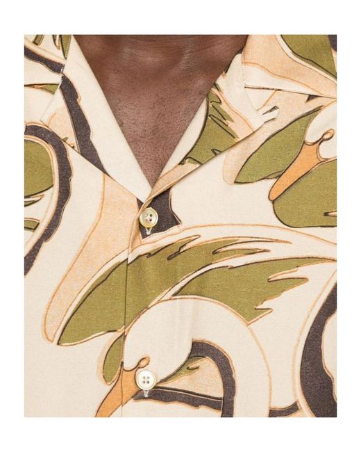Paul Smith Metallic Swan Print Shirt for men