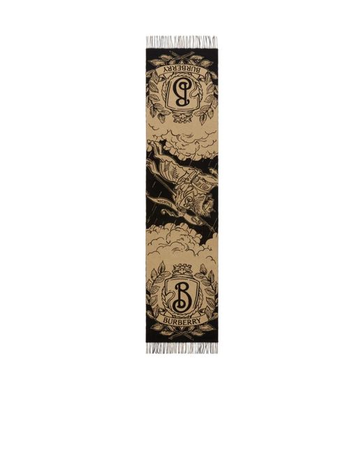Burberry Multicolor Wide Reversible Stormy Knight Scarf
