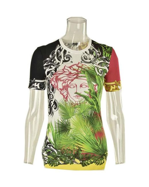 Versace Green Print T-Shirt