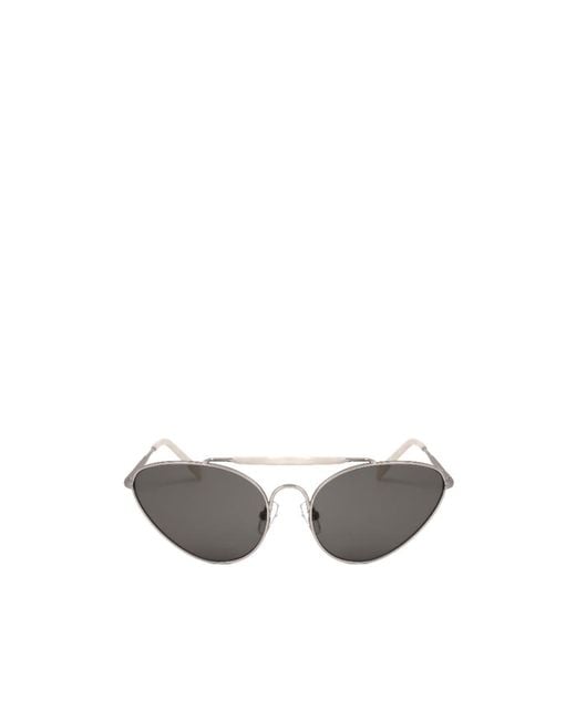 Dries Van Noten White Full Frame Sunglasses