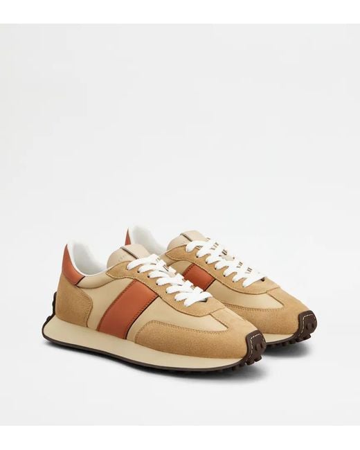 Tod's Brown Lace-Up Sneakers