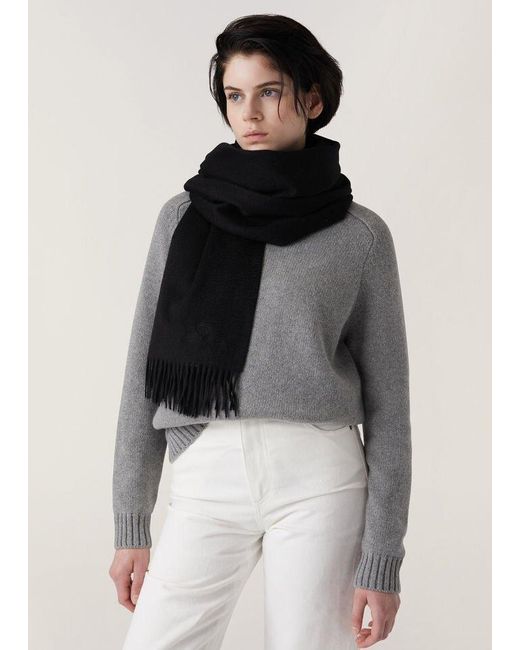 Loro Piana Black Opera Scarf