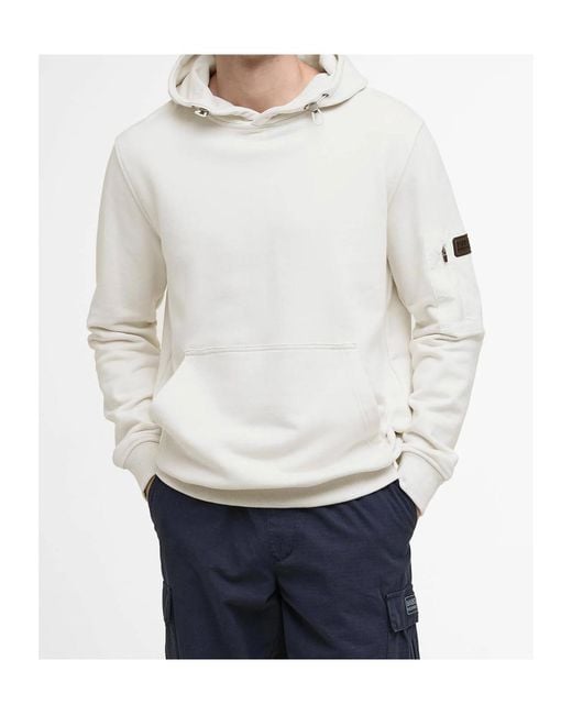 Barbour White Ewan Hoodie for men