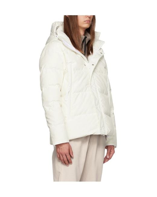 Canada Goose White Humanature Wyndham Down Jacket for men