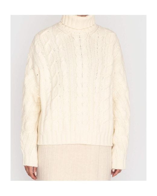 Herno White Turtleneck Sweater