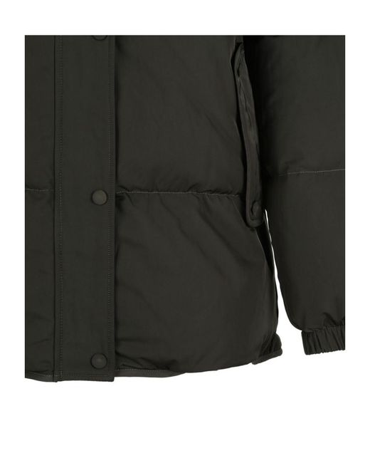 Yves Salomon Black Long-Sleeved Down Jacket