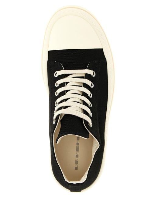 Rick Owens Black 'Mega Bumper Low Sneaks' Sneakers