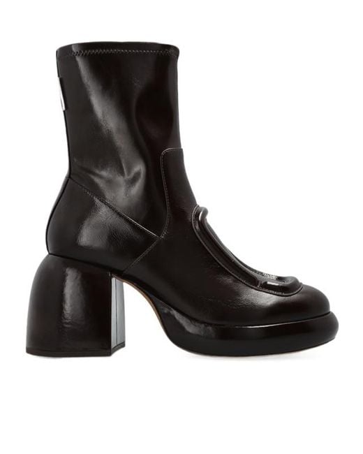 Marc Jacobs Black Round-Toe Short Boots