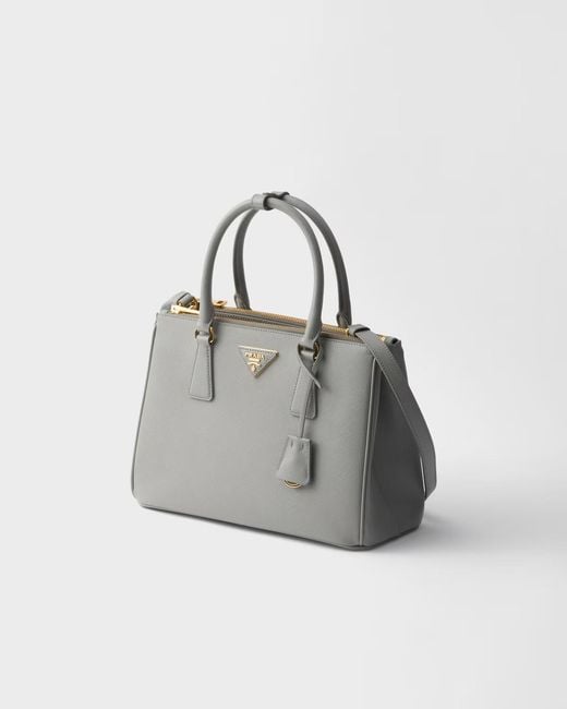 Prada Gray Galleria Medium Saffiano Leather Bag