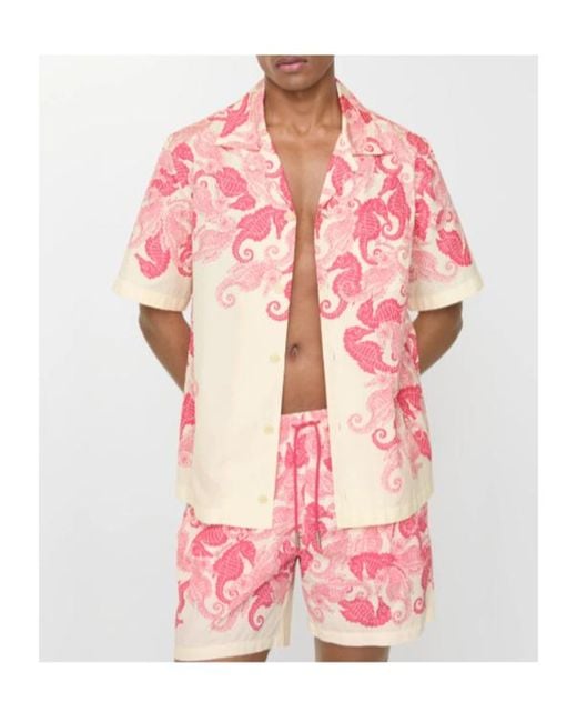 Burberry Red Seahorses Swim Shorts for men