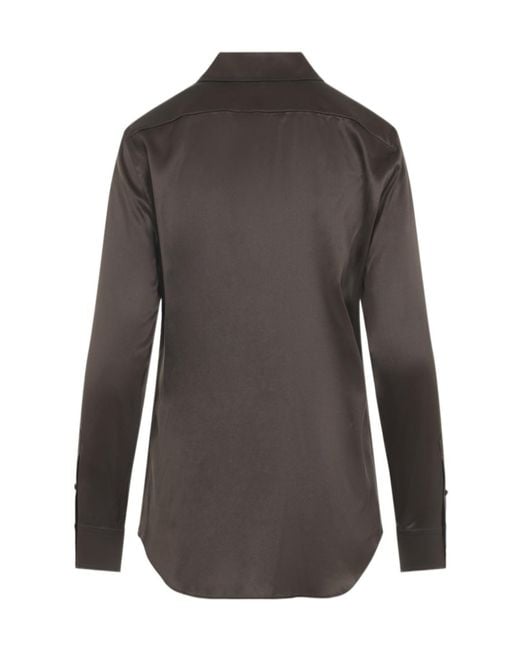 Ralph Lauren Gray Long-Sleeved Buttoned Shirt