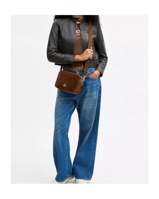 COACH Brown Carey Crossbody Bag