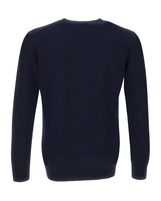 Kangra Cashmere Blue Kangra Honeycomb Knit Sweater for men