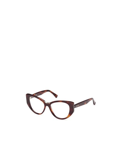 Max Mara White Cat-Eye Frame Glasses