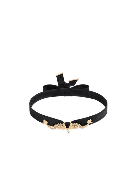 Dior White Arabesque Choker