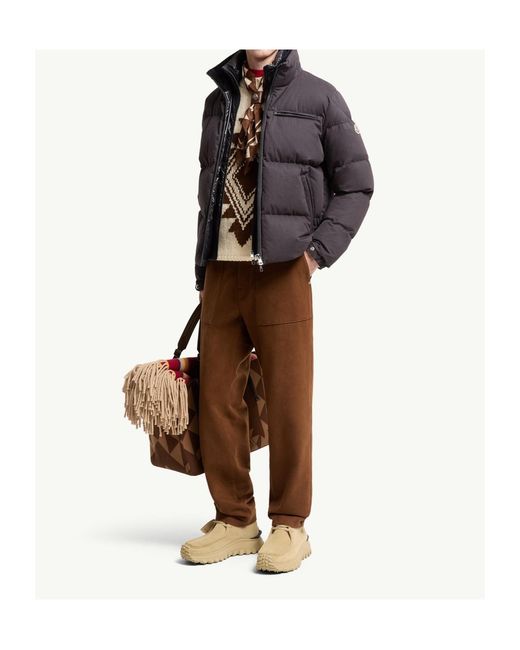 Moncler Gray Isenviel Cotton Poplin Short Down Jacket for men