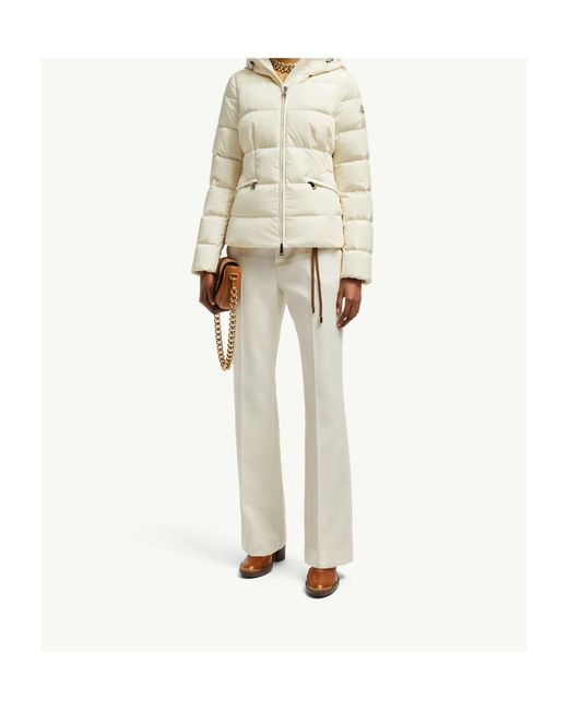Moncler Gray Avoce Hooded Short Down Jacket