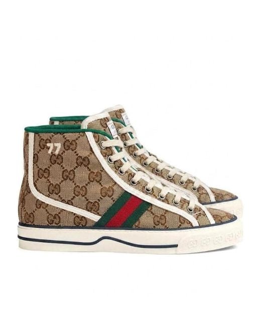 Gucci Natural Tennis 1977 High-Top Sneakers