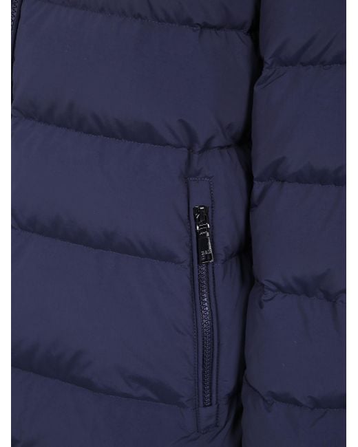 Seventy Blue Hooded Quilted Coat
