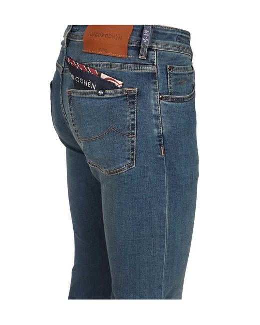 Jacob Cohen Blue Slim Fit Jeans for men