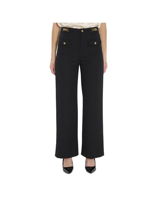 Céline Black Pants With Gourmettes