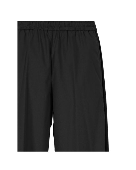 Herno Black Elastic Waist Balloon Pants