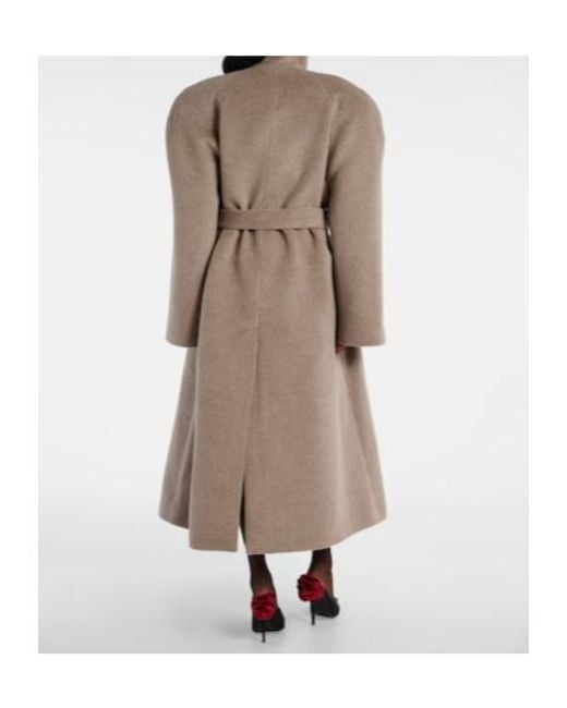 Magda Butrym Natural Wool Coat