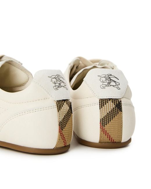 Burberry White Classic Low-Top Shoes