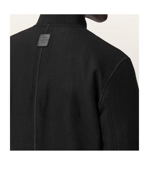 AllSaints Black Long-Sleeved Casual Jacket for men