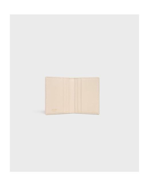Céline Natural Bi-Fold Card Holder Triomphe Pontet
