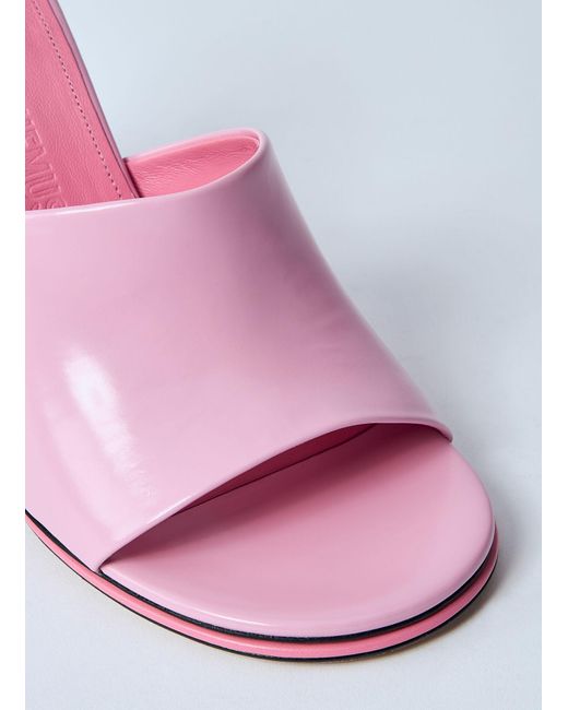 サンダル・ミュール JACQUEMUS Les Doubles Mules - Jacquemus - Leather - Pink Jacquemus Les Doubles Mules in Pink | Lyst