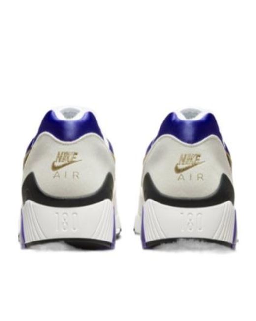 Nike Blue Air Max 180 Ultramarine Logo Patch Sneakers for men