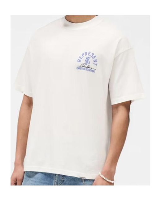 Represent White Competition Department T-Shirt for men