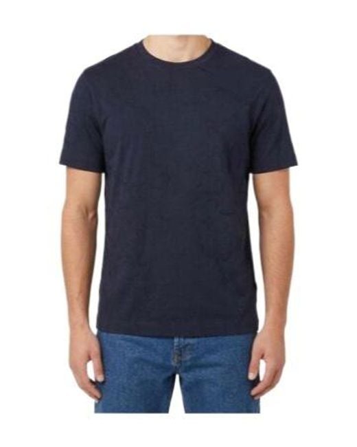 Emporio Armani Blue Patterned T-Shirt for men