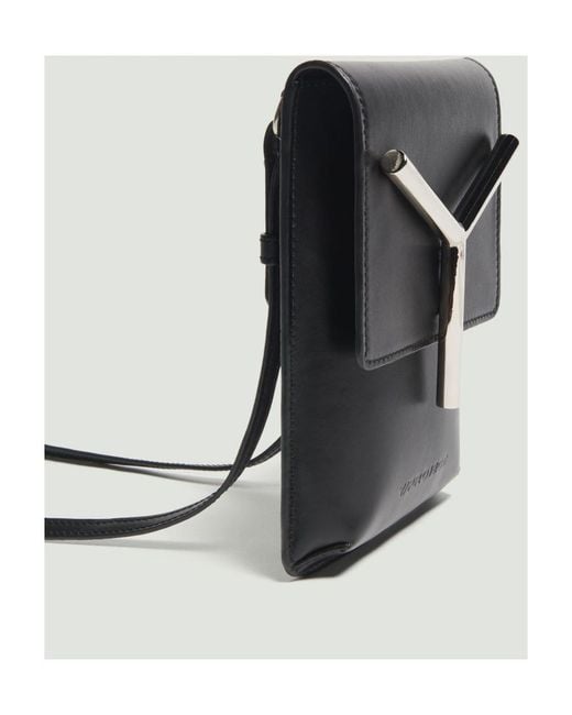 Y. Project White Y-Plaque Detail Crossbody Bag for men