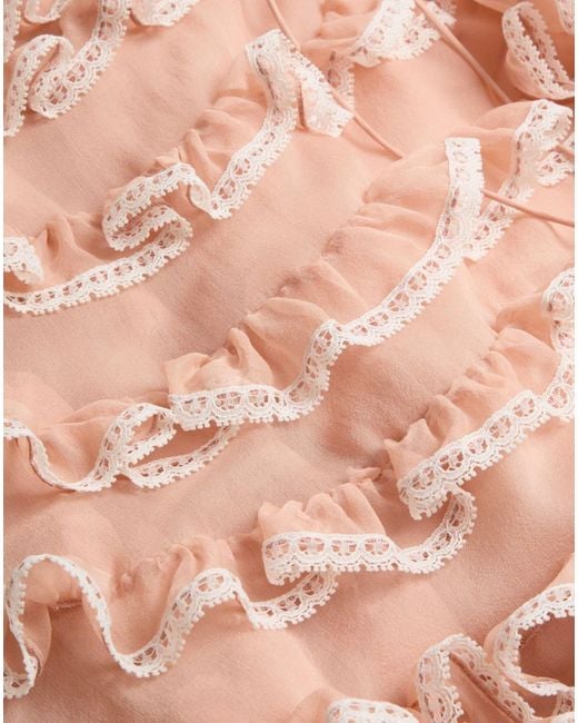 Valentino Pink Chiffon Mini Dress