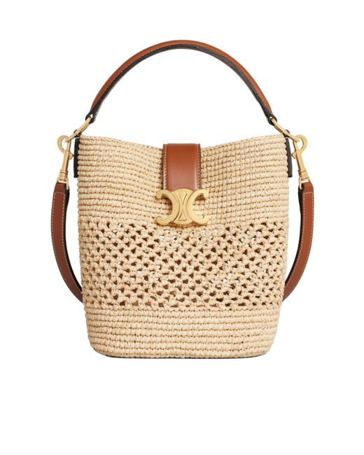ショルダーバッグ・ポシェット Celine Louise Small Bucket Bag Celine Louise Small Leather Bucket Bag Women's Brown | eBay