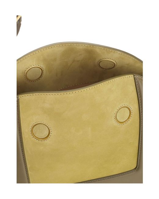 Wandler Green Penelope Logo Printed Shoulder Bag