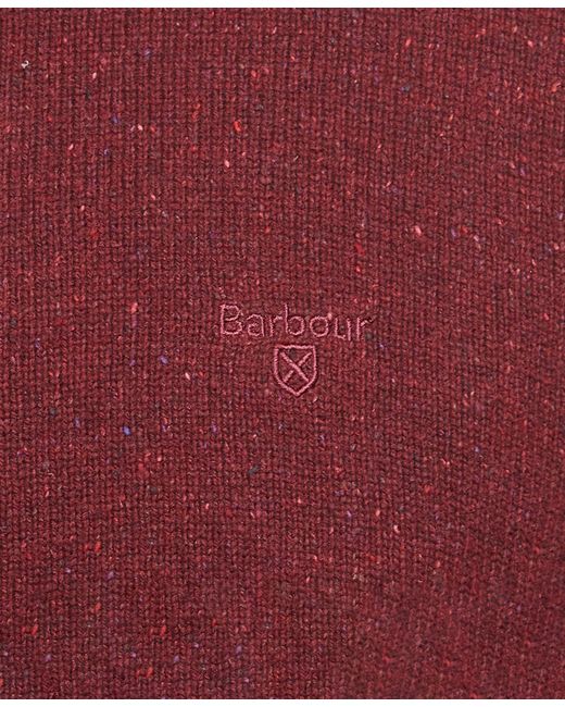 Barbour Red Tisbury Crewneck Knit Jumper for men