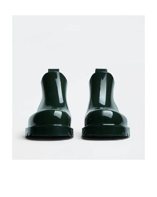 Bottega Veneta Green Ridged Slip-On Boots for men
