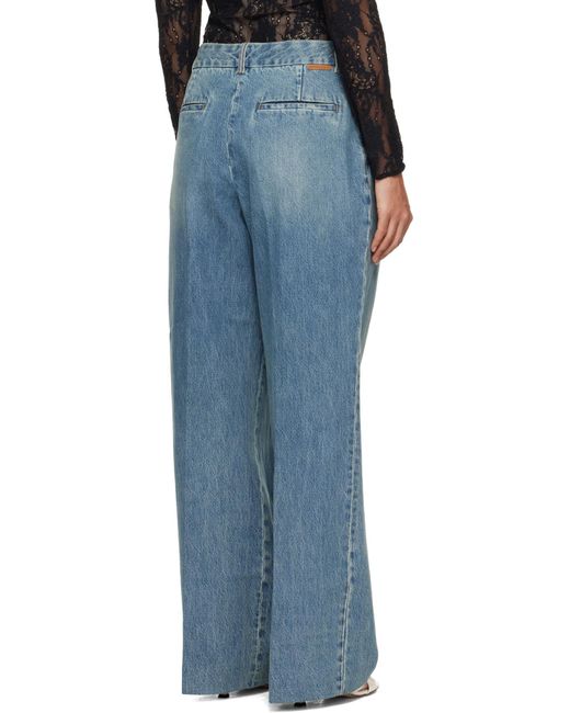Zimmermann Blue Illustration Denim Jeans