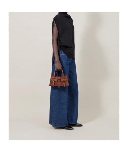Mulberry Brown Mini Roxanne Top Handle Bag