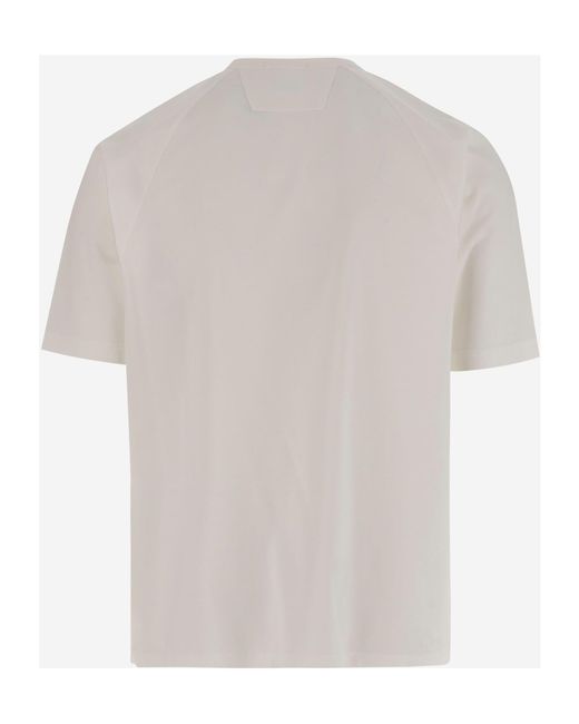 C P Company White Crew Neck T-Shirt for men
